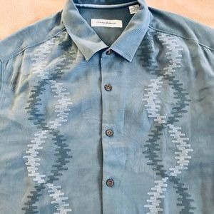 Tommy Bahama Short Sleeve Silk Shirt 1XB(big&tall)